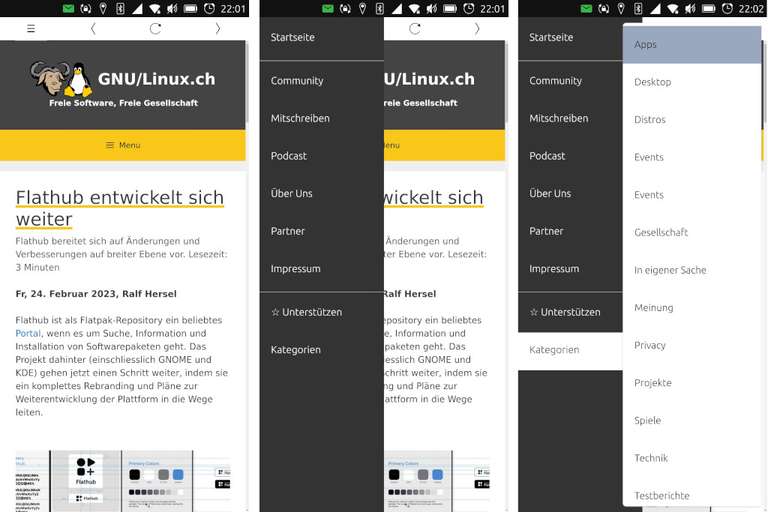 GnuLinux.ch in der App